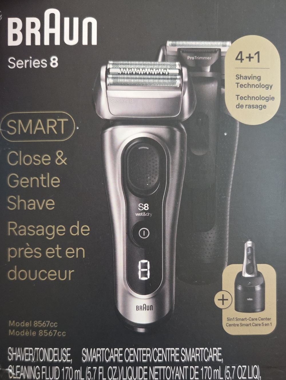 Braun Series 8 Electric Razor for Men, with 4+1 Shaving